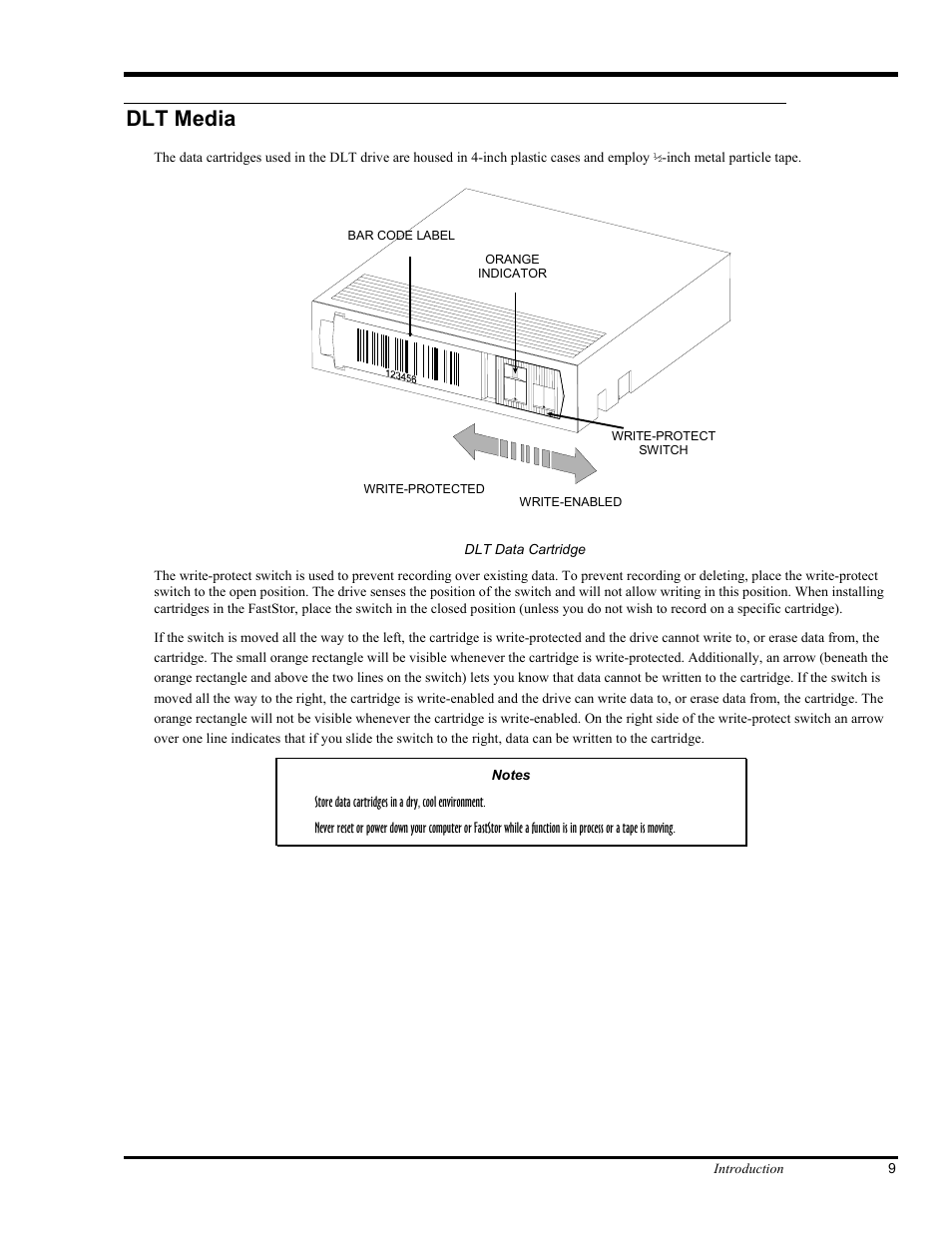 Dlt media | ADIC FastStor Mass Storage Device User Manual | Page 25 / 68