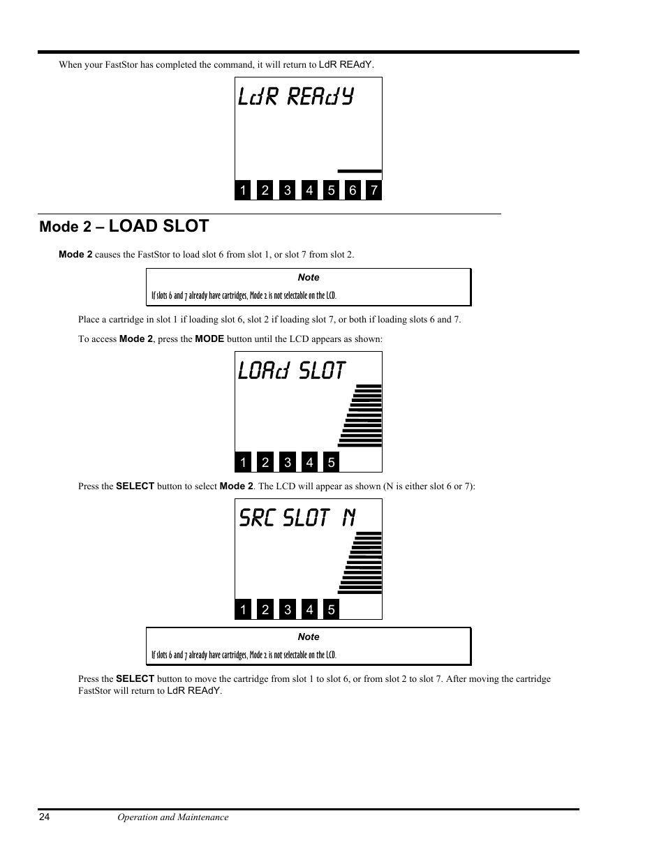 L r rea y, Loa slot, Src slot n | ADIC FastStor Mass Storage Device User Manual | Page 40 / 68