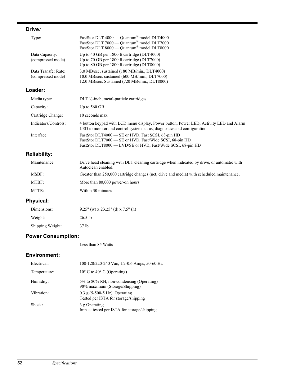 ADIC FastStor Mass Storage Device User Manual | Page 68 / 68