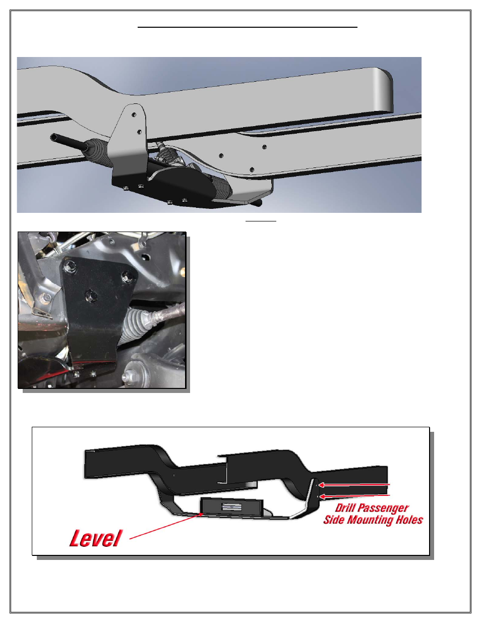 Installation of the flaming river rack and cradle | Flaming River C-10 Chevy Truck Rack and Pinion 1973-87 User Manual | Page 9 / 15