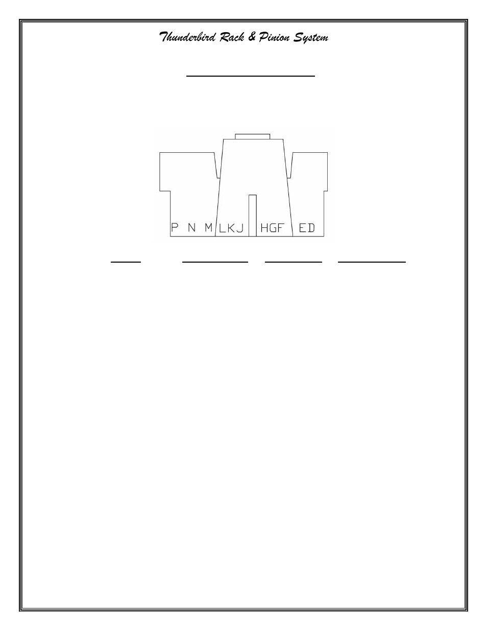Thunderbird rack & pinion system | Flaming River Thunderbird Rack & Pinion Cradle Kits 1955-57 User Manual | Page 11 / 14