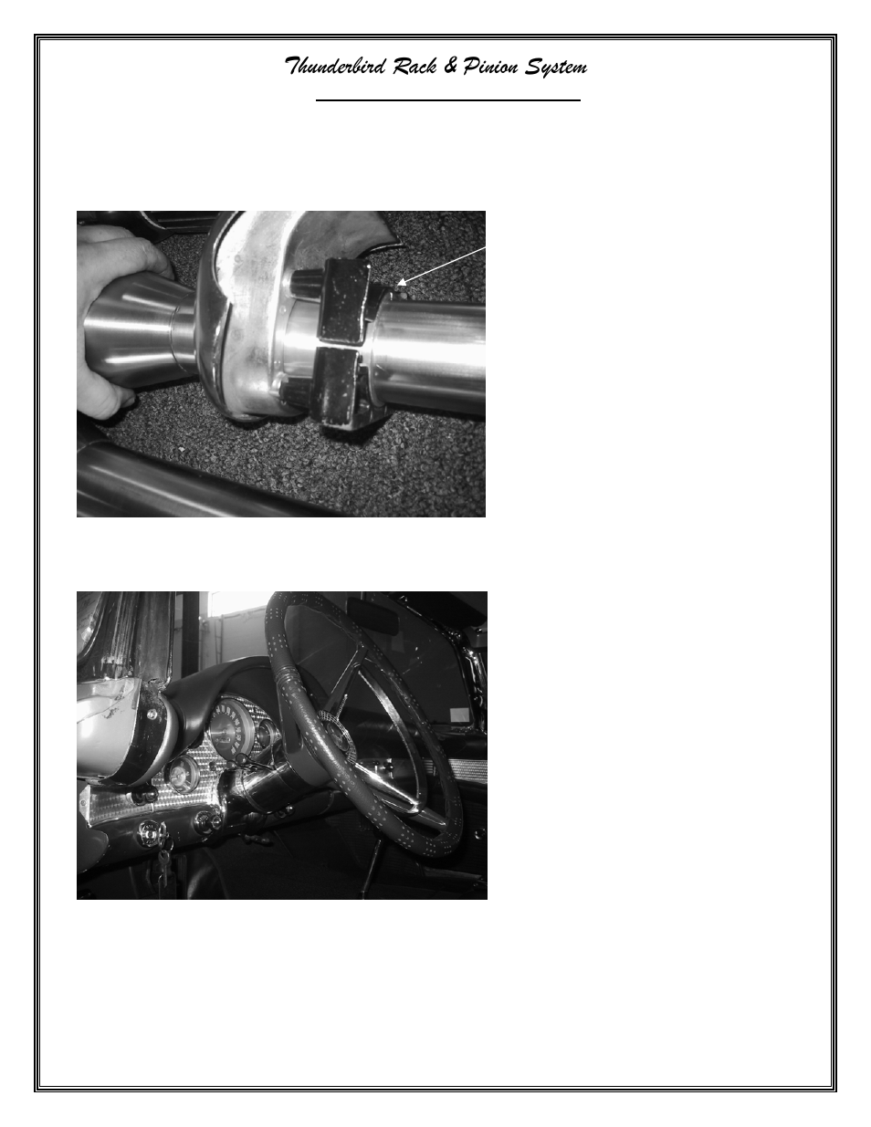 Thunderbird rack & pinion system | Flaming River Thunderbird Rack & Pinion Cradle Kits 1955-57 User Manual | Page 8 / 14