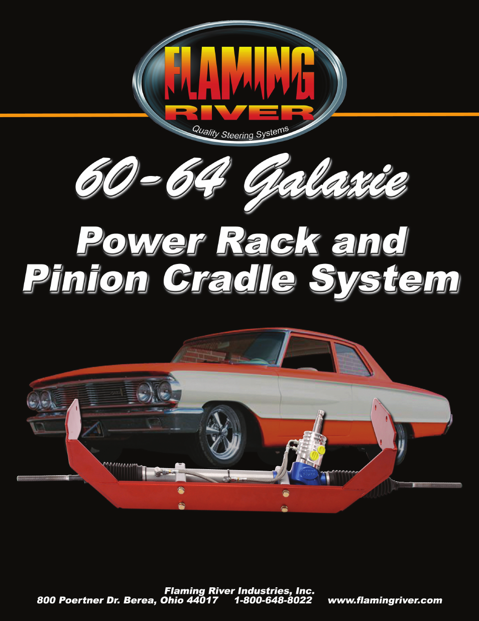 Flaming River Galaxie Rack & Pinion Cradle Kit 1962-64 User Manual | 9 pages