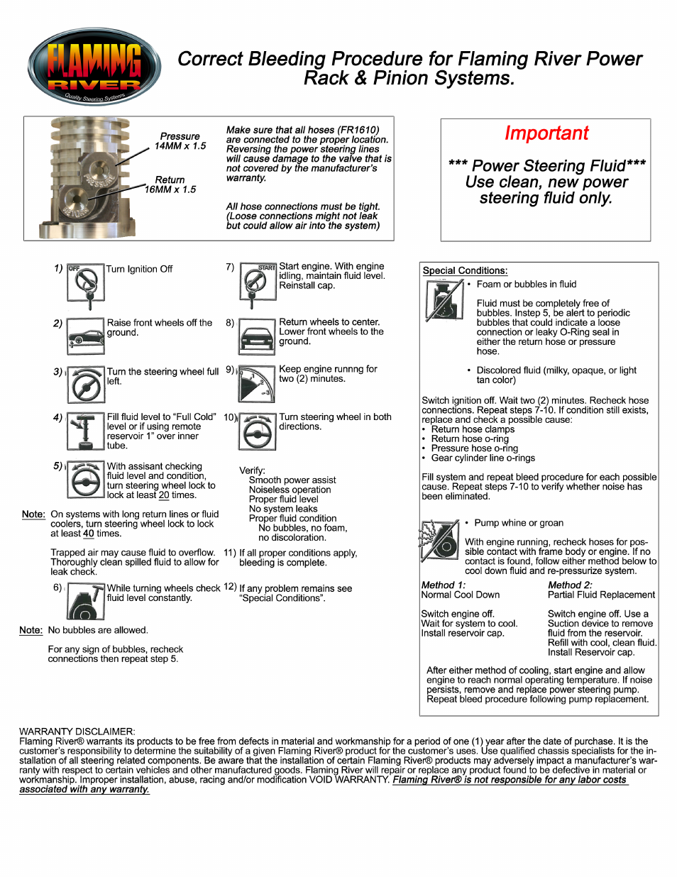 Flaming River Power Rack & Pinion Mustang 1979-93 User Manual | Page 4 / 4