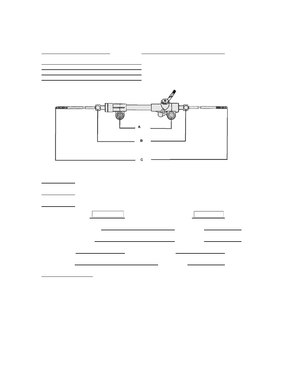 Flaming River 5.0 Mustang Manual Rack & Pinion User Manual | 2 pages