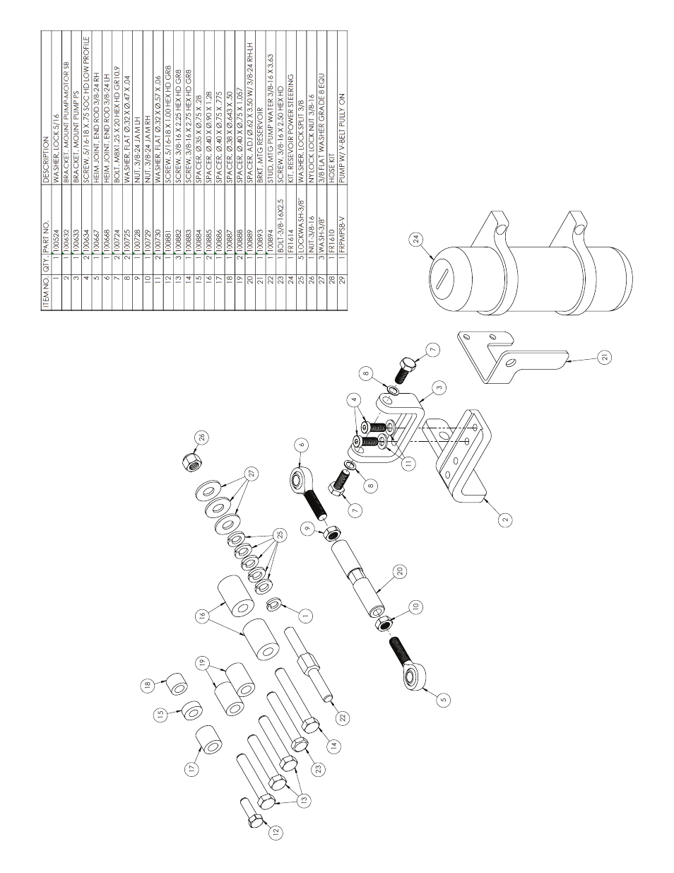 Flaming River FR312PK Corvette Power Steering Pump Kit User Manual | Page 2 / 9
