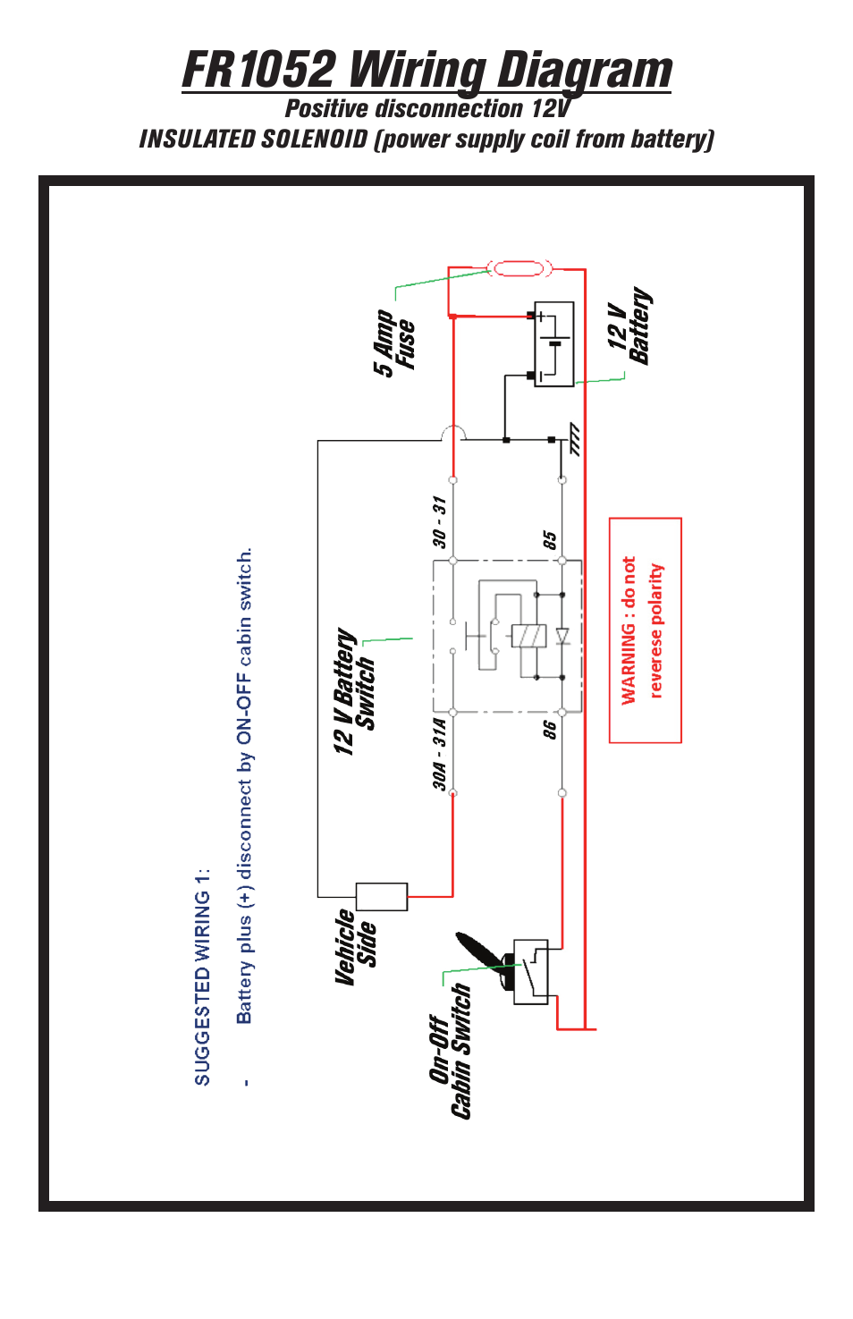 Fr1052 wiring diagram | Flaming River FR1052 Electro-Wizard User Manual | Page 11 / 16