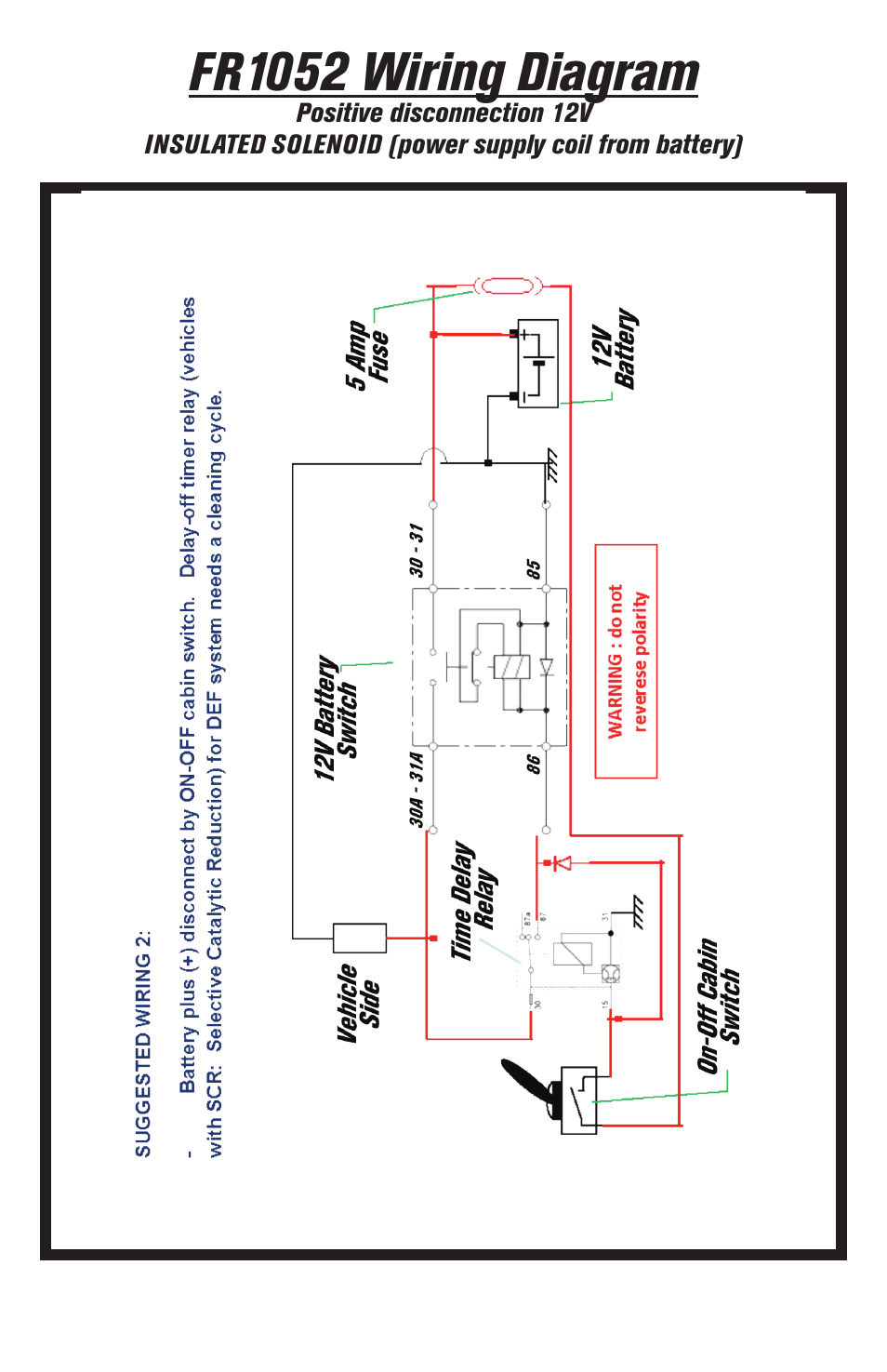 Fr1052 wiring diagram | Flaming River FR1052 Electro-Wizard User Manual | Page 12 / 16