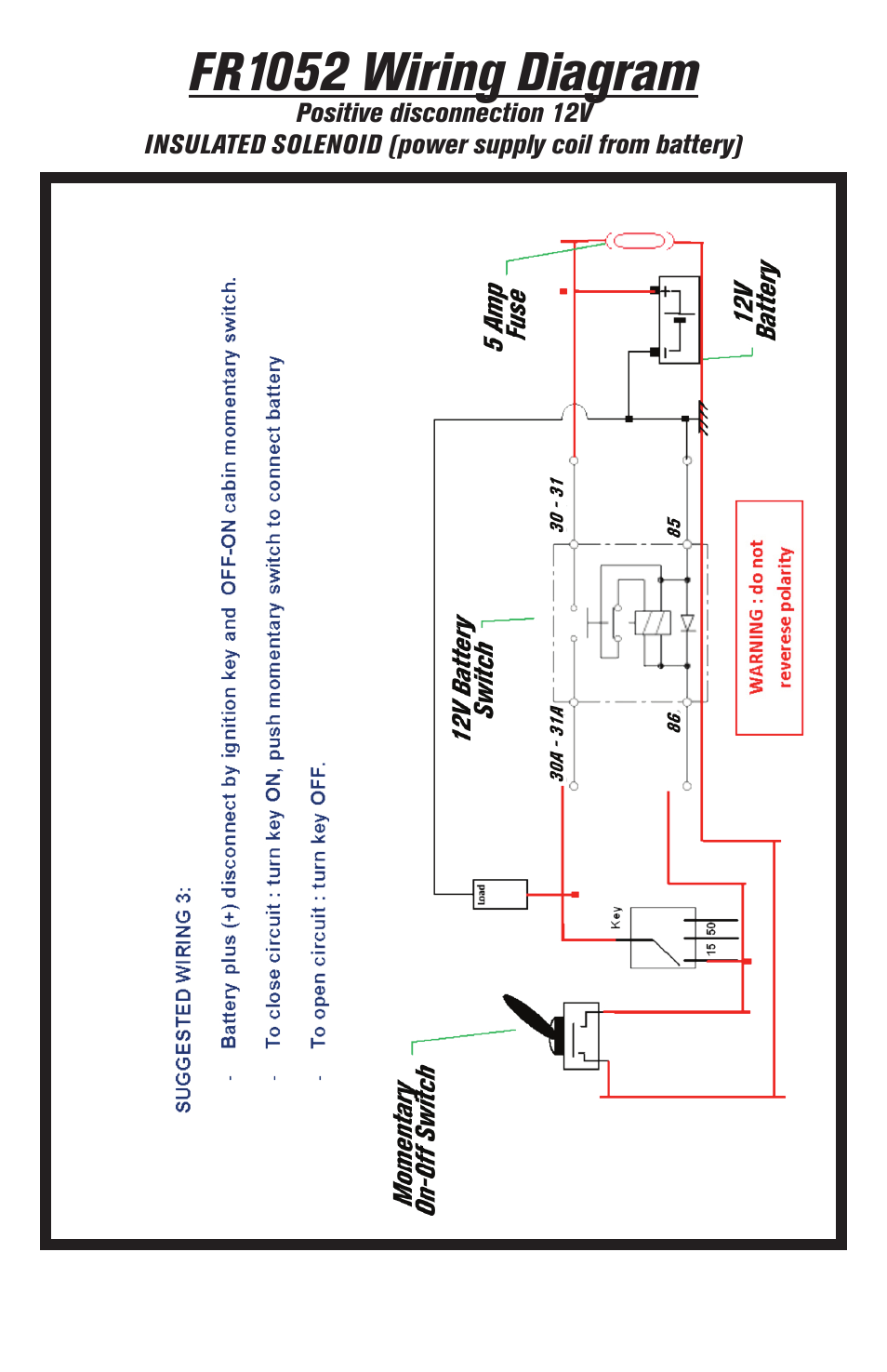 Fr1052 wiring diagram | Flaming River FR1052 Electro-Wizard User Manual | Page 13 / 16