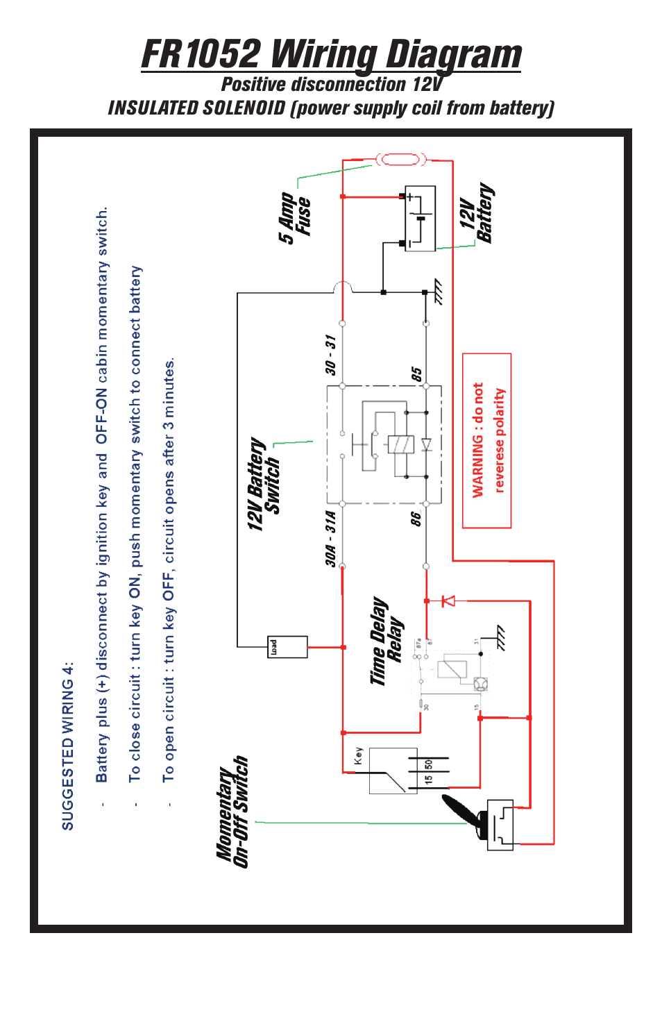 Fr1052 wiring diagram | Flaming River FR1052 Electro-Wizard User Manual | Page 14 / 16