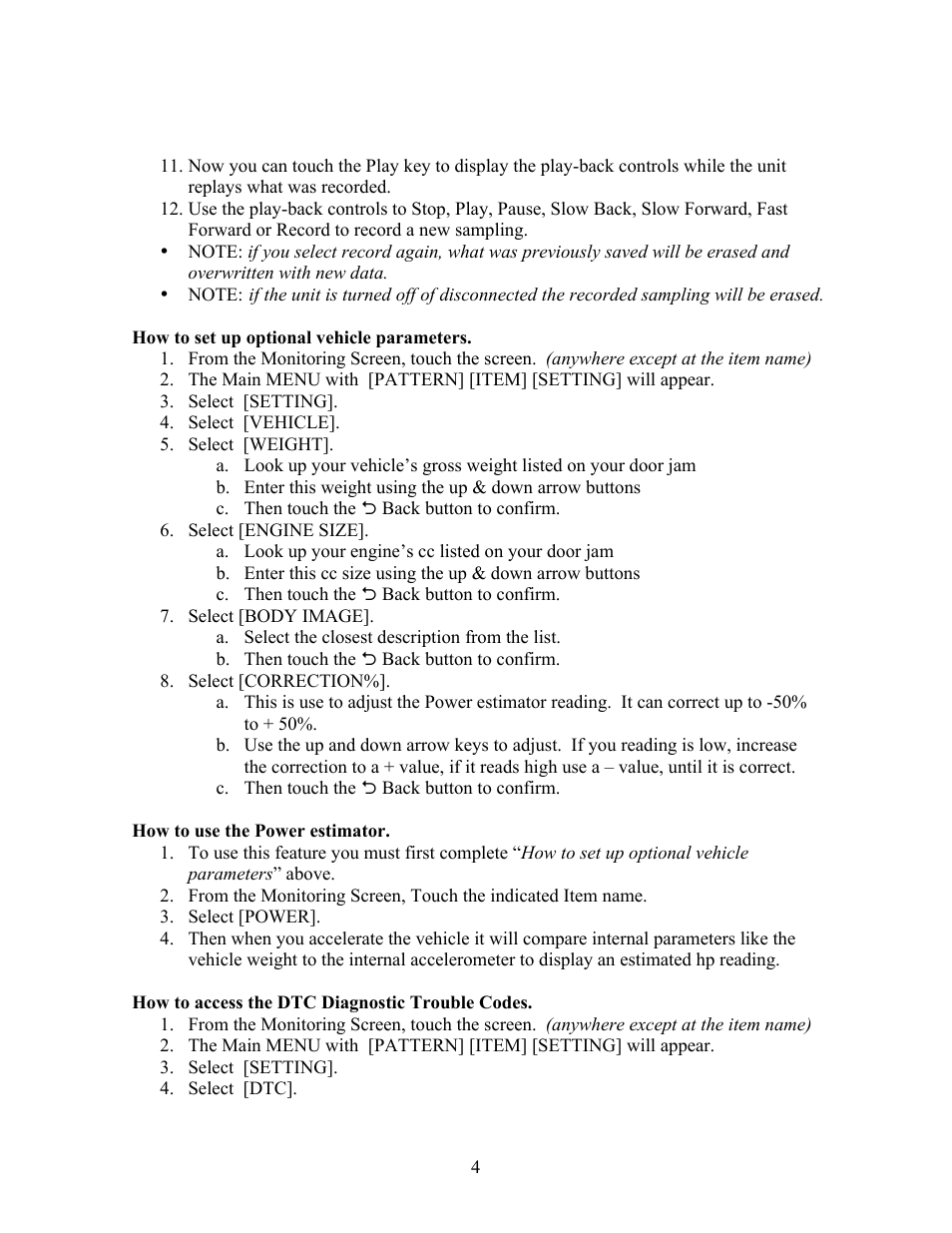 GReddy INFO TOUCH User Manual | Page 4 / 6