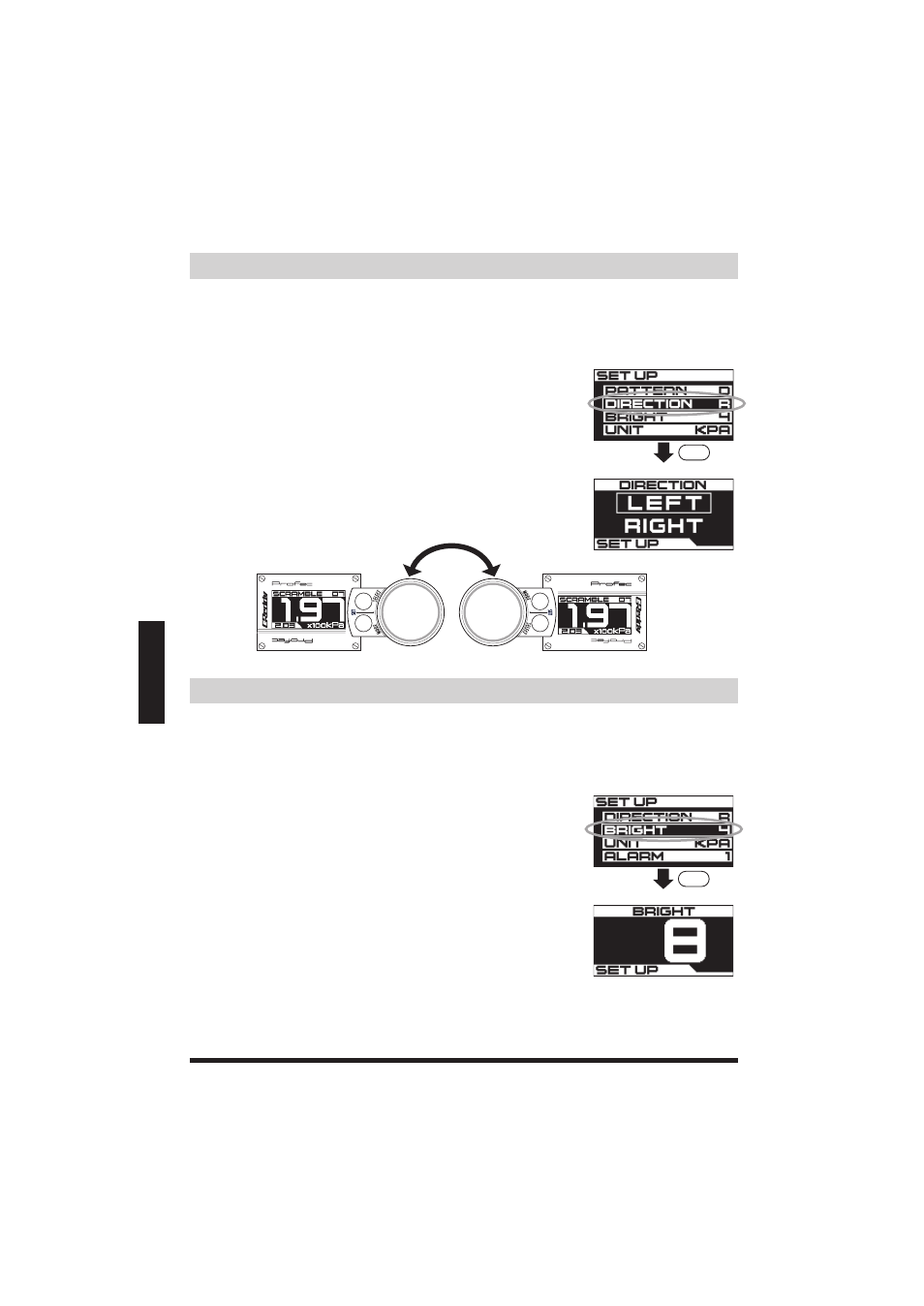 ページ23, Direction, Programming■ bright | Programming | GReddy Profec User Manual | Page 24 / 44