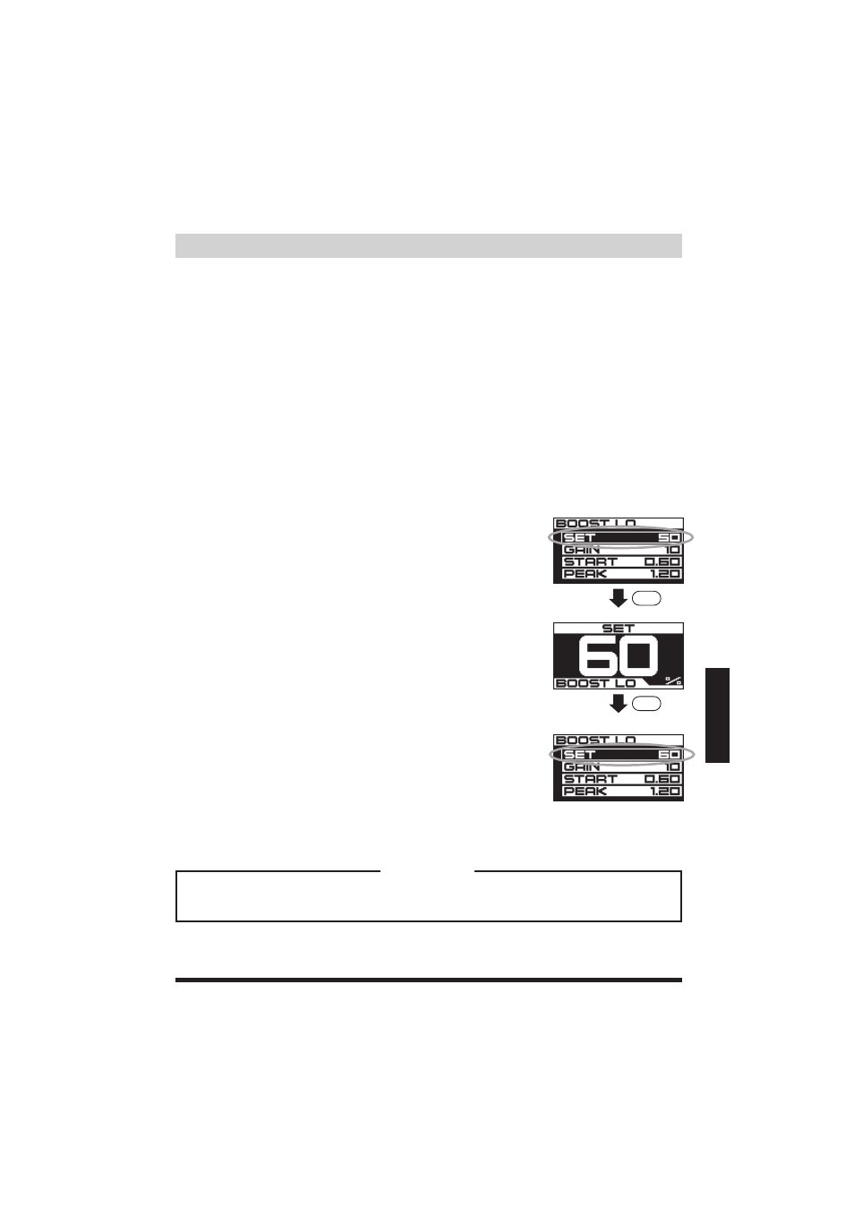 ページ30, Programming the boost pressure, Important | GReddy Profec User Manual | Page 31 / 44