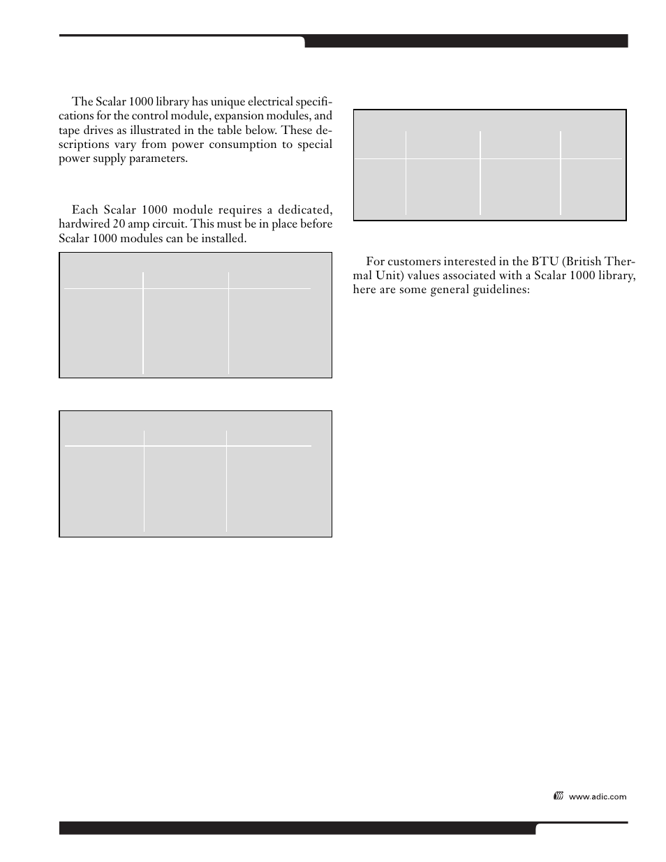 Environmental overview | ADIC Scalar 1000 User Manual | Page 19 / 24