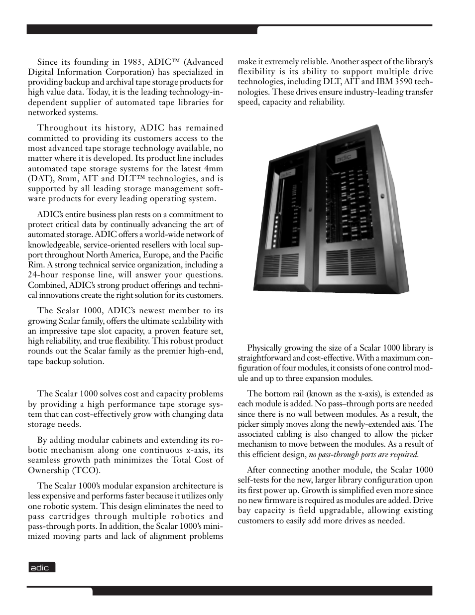 ADIC Scalar 1000 User Manual | Page 4 / 24