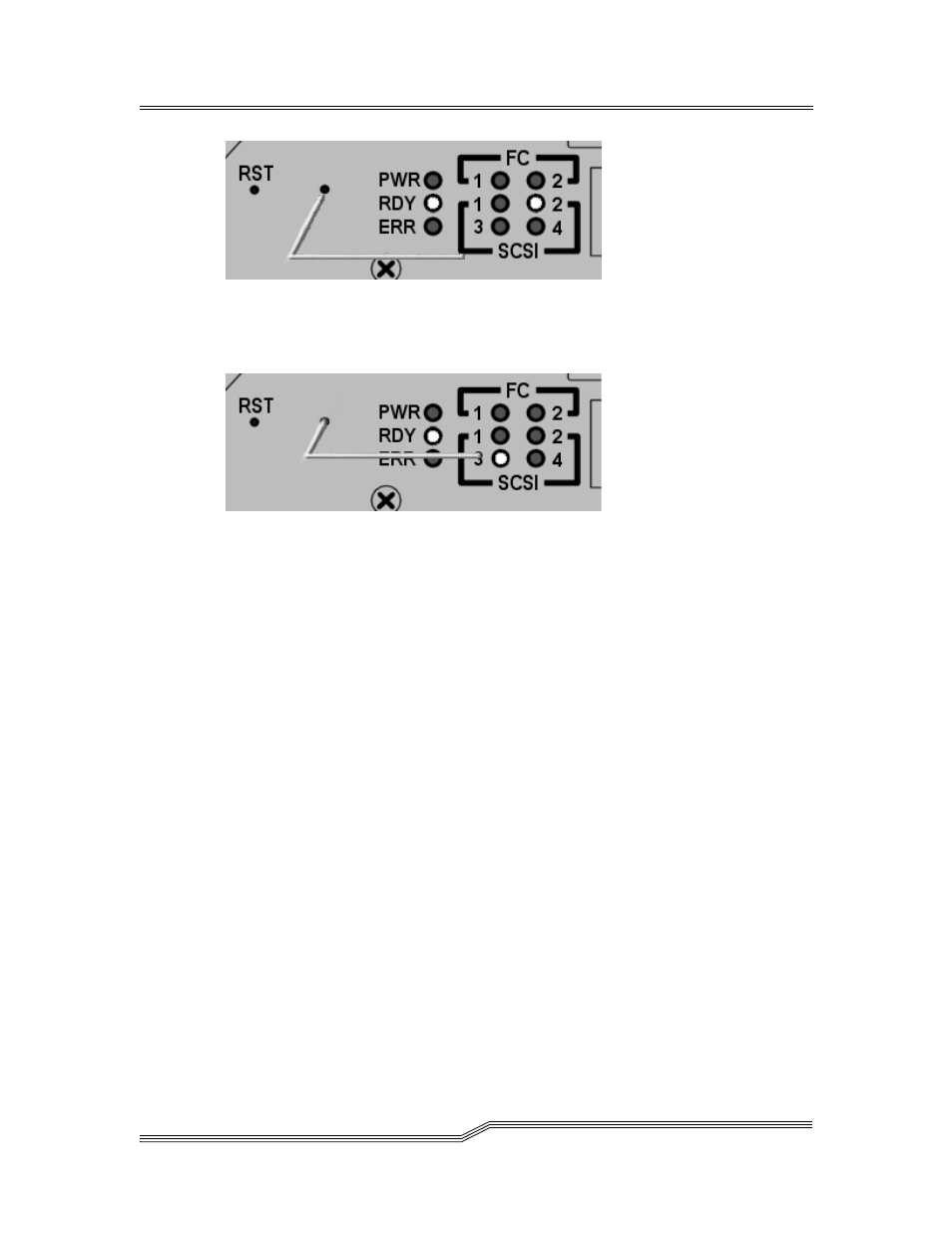 A - cold boot from [a]lternate bootrom, B - cold [b]oot from primary bootrom | ADIC SNC 5100 User Manual | Page 210 / 228