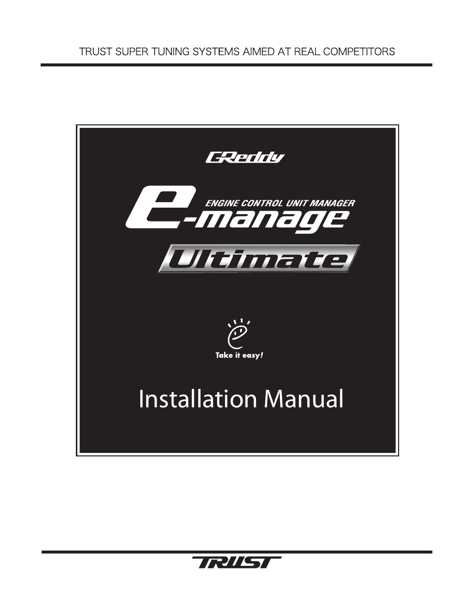 GReddy e-Manage Ultimate Installation Manual User Manual | 40 pages