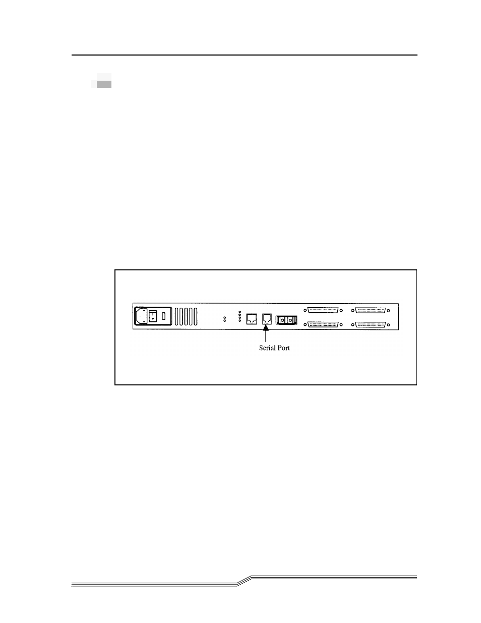 Serial port connection | ADIC FCR 200 User Manual | Page 58 / 140