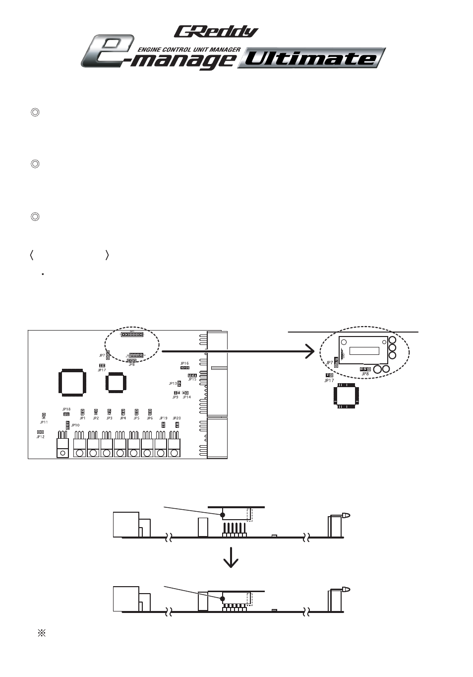 GReddy e-Manage: Ultimate Ignition Adaptor User Manual | 1 page