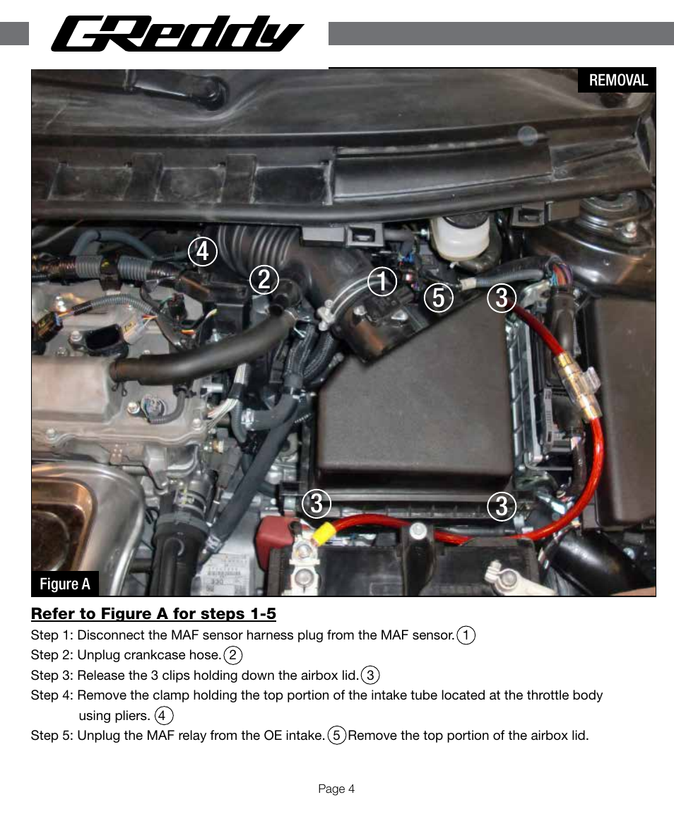 GReddy AIR INTAKE SYSTEMS: Scion tC 2011-14 User Manual | Page 4 / 12