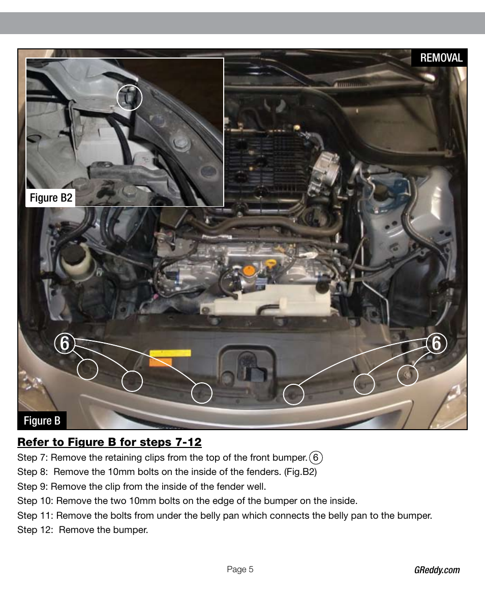 GReddy AIR INTAKE SYSTEMS: Infiniti G37 2008-11 User Manual | Page 5 / 12