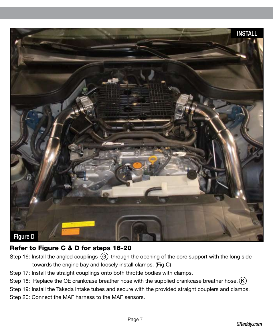 GReddy AIR INTAKE SYSTEMS: Infiniti G37 2008-11 User Manual | Page 7 / 12