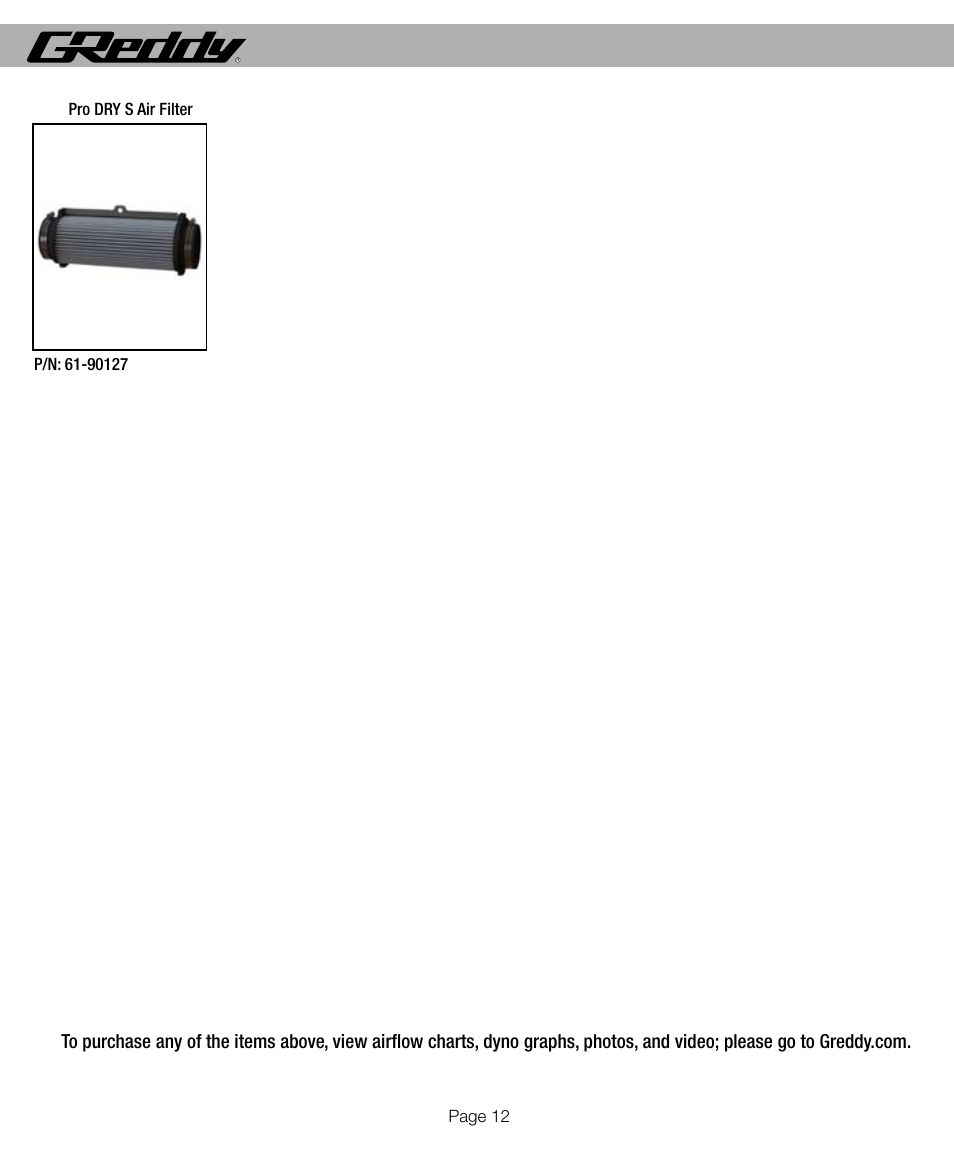 GReddy AIR INTAKE SYSTEMS: Nissan 370Z 2009-12 User Manual | Page 14 / 16