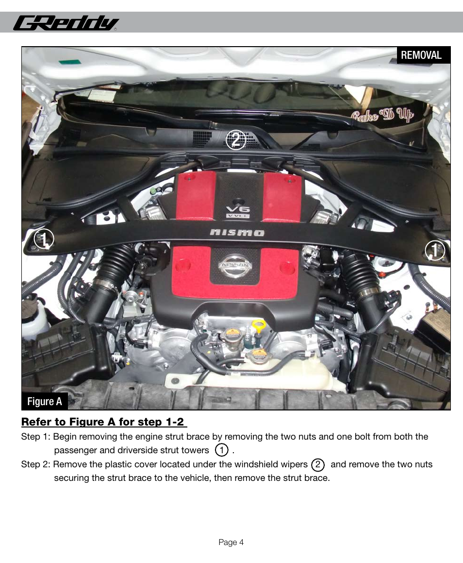 GReddy AIR INTAKE SYSTEMS: Nissan 370Z 2009-12 User Manual | Page 4 / 16