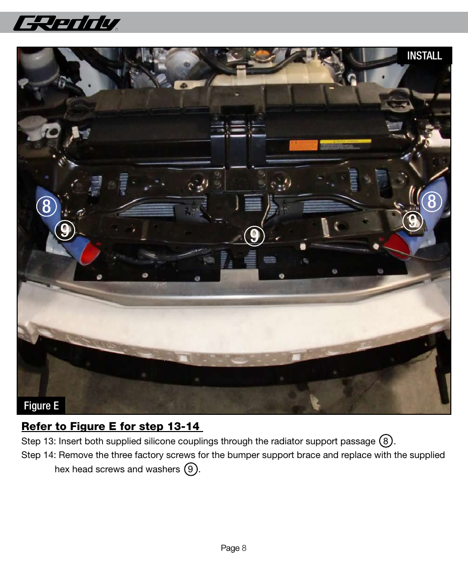 GReddy AIR INTAKE SYSTEMS: Nissan 370Z 2009-12 User Manual | Page 8 / 16