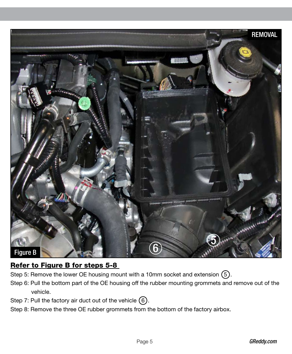GReddy AIR INTAKE SYSTEMS: Honda Civic Si 2012 User Manual | Page 5 / 12