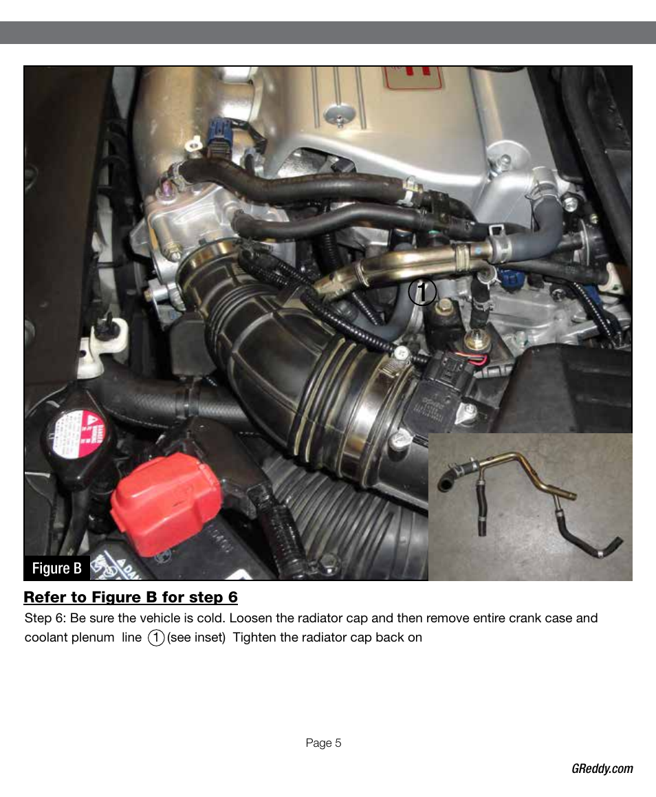 GReddy AIR INTAKE SYSTEMS: Honda Civic Si 2006-11 (CAI) User Manual | Page 5 / 20