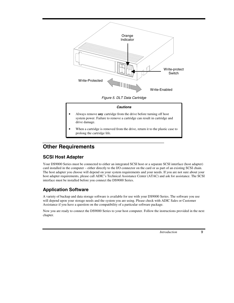 Other requirements | ADIC DS9000 Series User Manual | Page 21 / 60