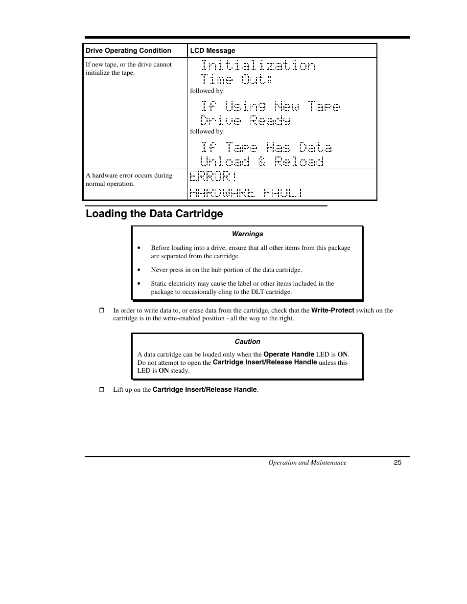 Loading the data cartridge | ADIC DS9000 Series User Manual | Page 37 / 60