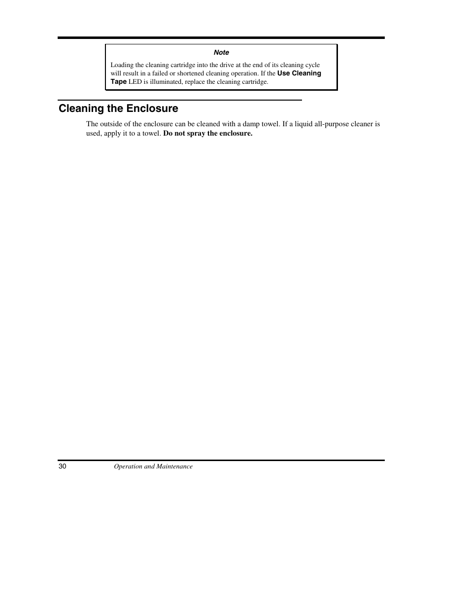 Cleaning the enclosure | ADIC DS9000 Series User Manual | Page 42 / 60
