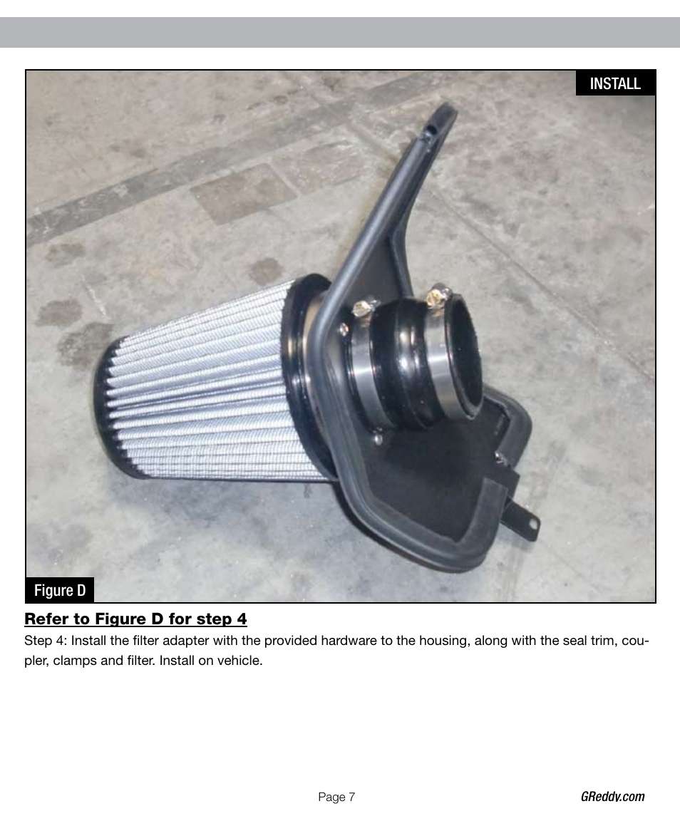 GReddy AIR INTAKE SYSTEMS: Subaru WRX STI 2008-12 User Manual | Page 7 / 12