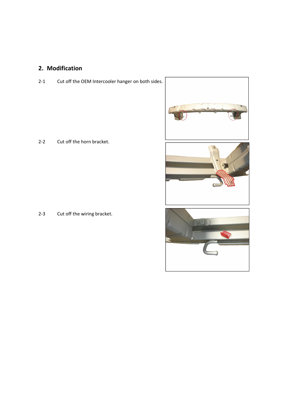 Modification | GReddy INTERCOOLERS: Mitsubishi RalliArt  2009- / Type31V User Manual | Page 5 / 8