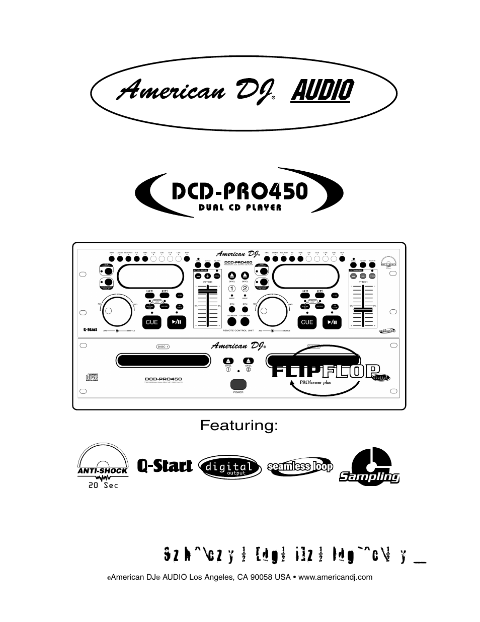 American DJ DCD-PRO450 User Manual | 14 pages