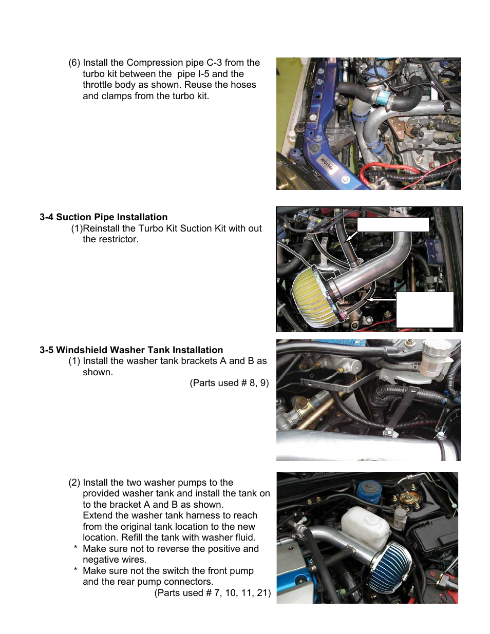 GReddy INTERCOOLERS: Acura RSX Type S  2002-06 / Type31V User Manual | Page 7 / 9