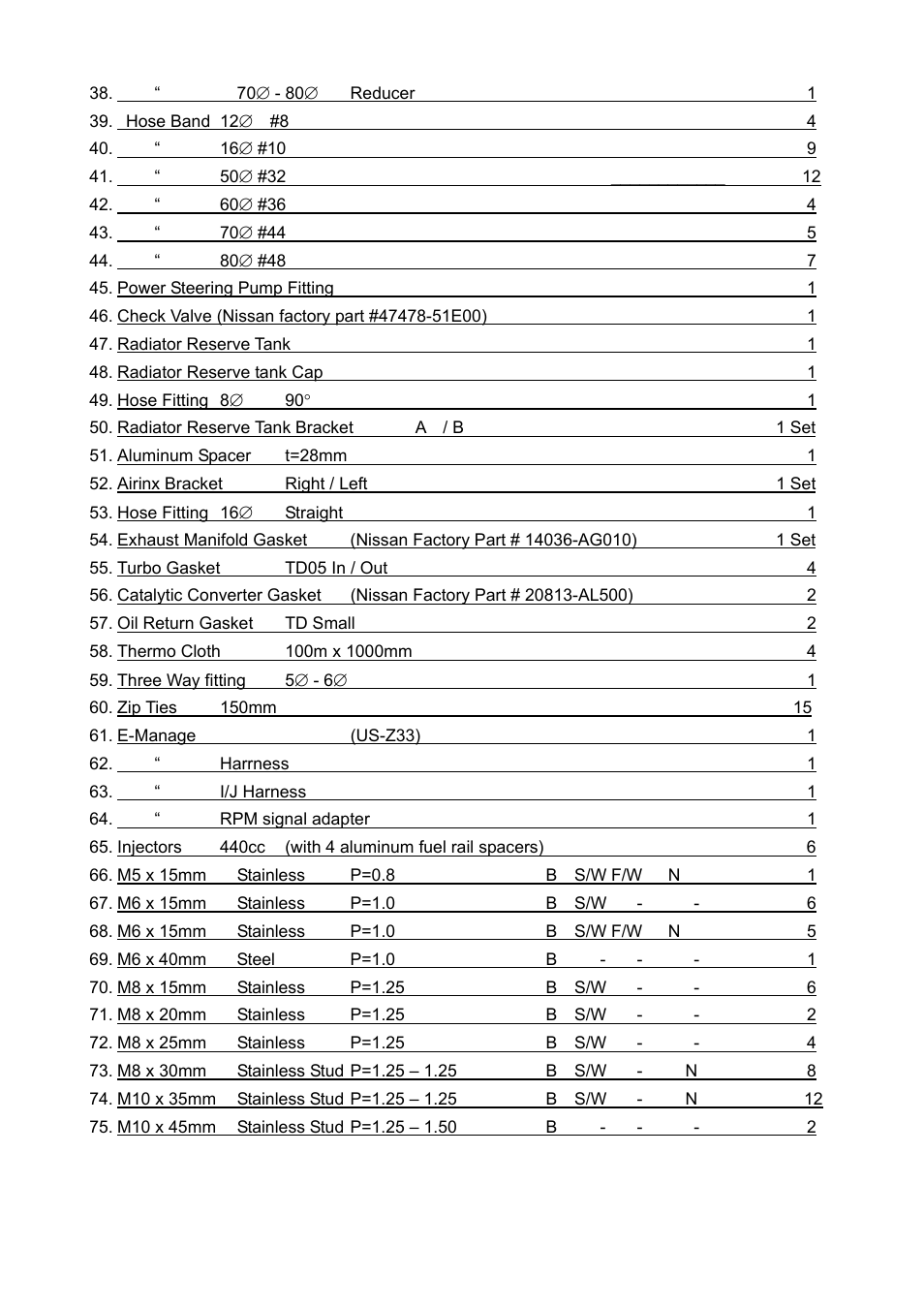 GReddy TURBO KITS: Nissan 350Z 2003-04 / twin TD05-18G User Manual | Page 4 / 21
