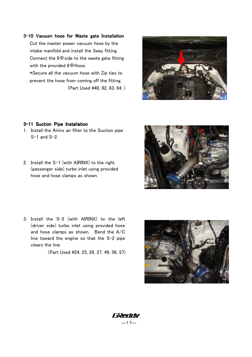 GReddy TURBO KITS: Nissan 350Z HR 2007-08 / twin TD06SH-20G User Manual | Page 17 / 22