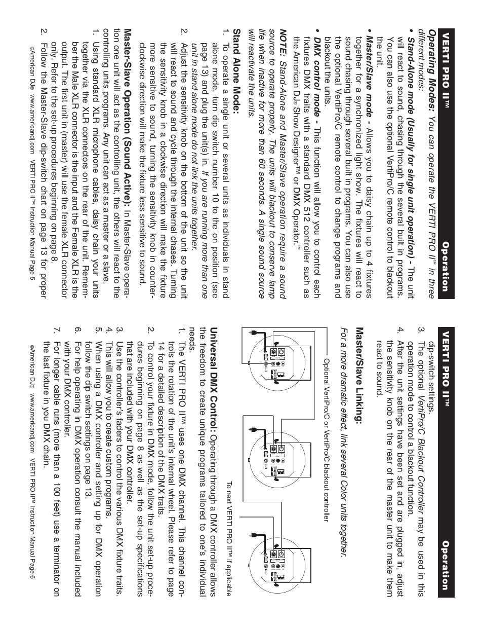 American DJ Verti-Pro II User Manual | Page 3 / 8