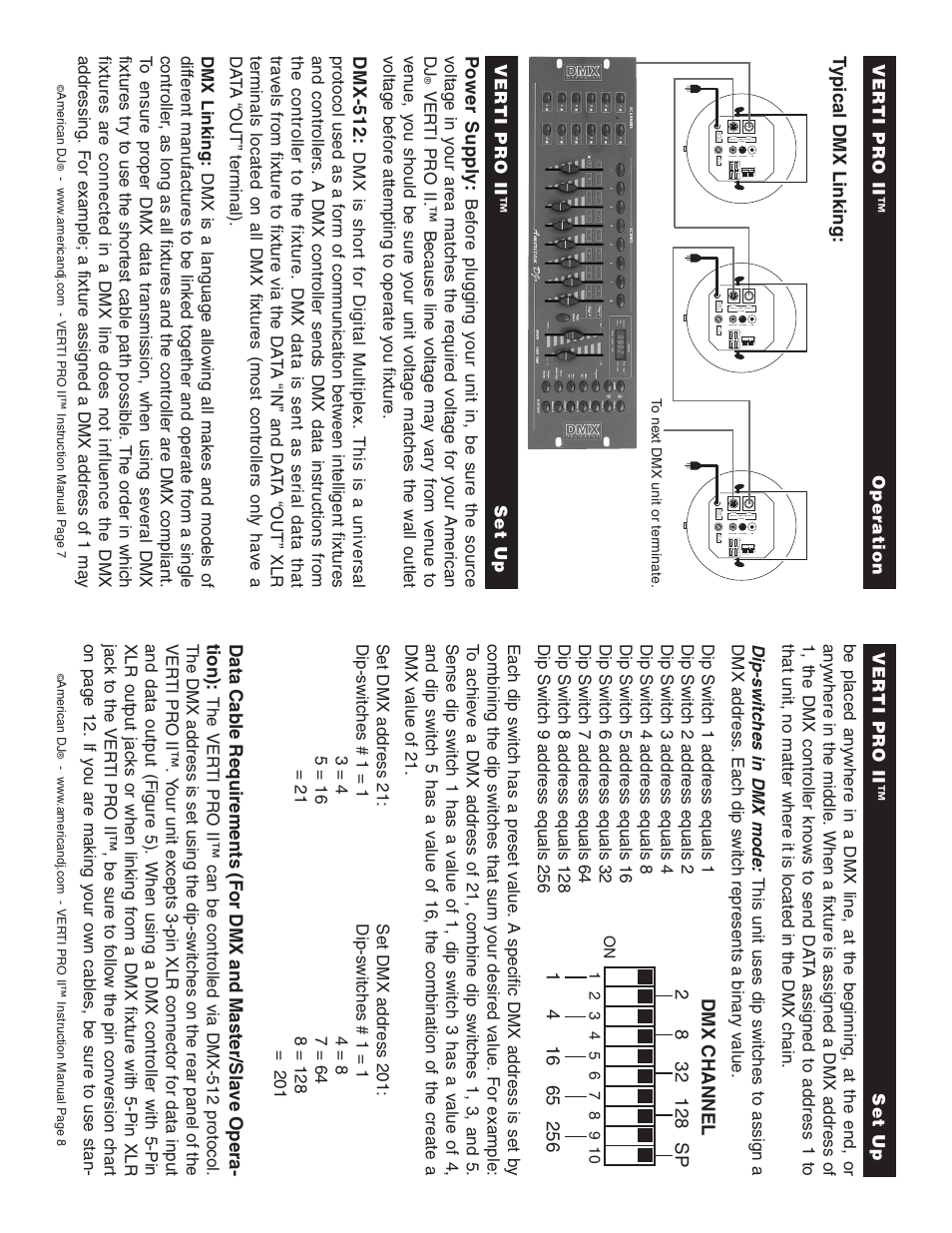 American DJ Verti-Pro II User Manual | Page 4 / 8