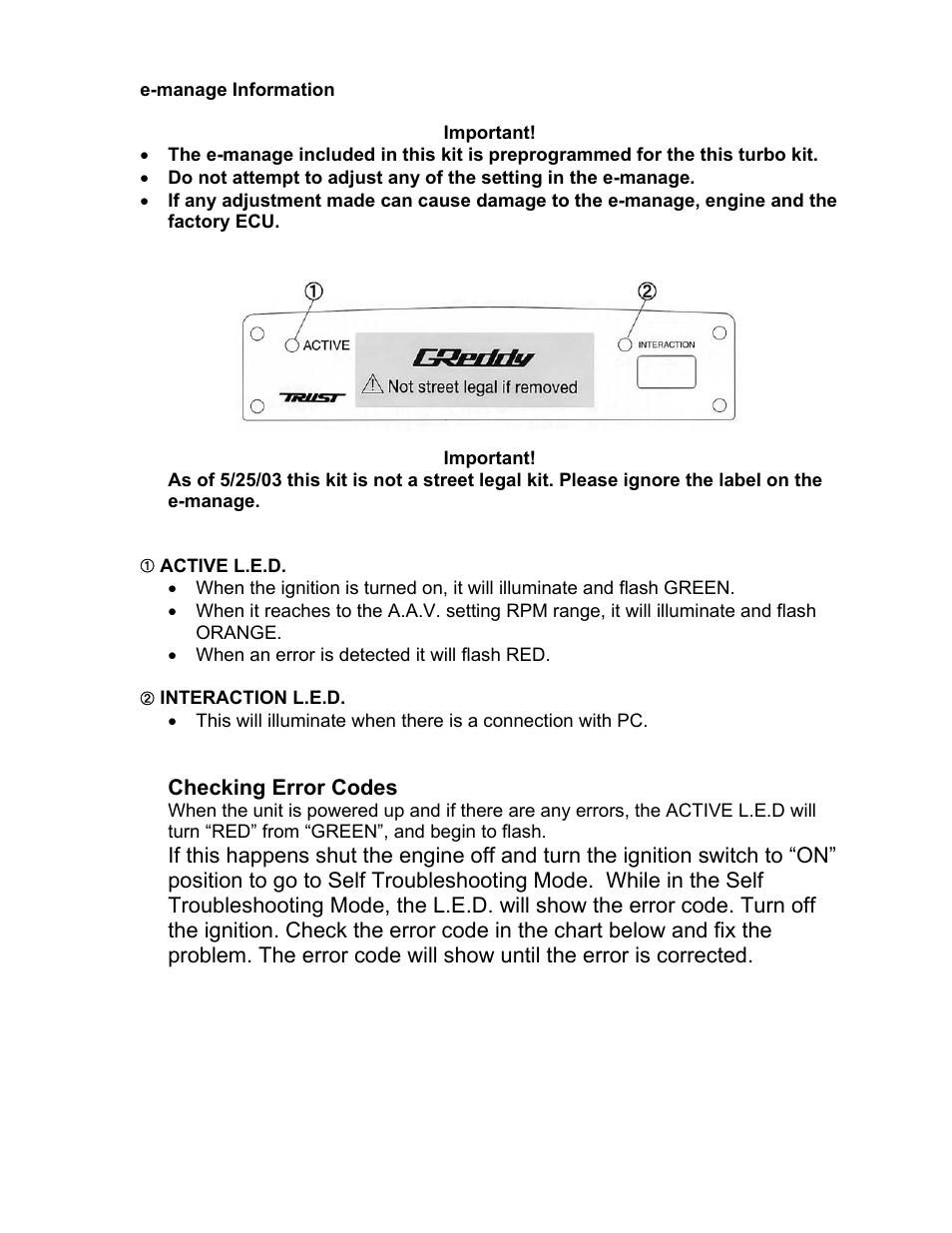 GReddy TURBO KITS: Honda Civic Si 2002-05 / T517Z User Manual | Page 22 / 23