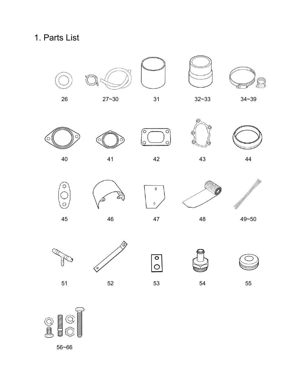 Parts list | GReddy TURBO KITS: Honda Civic Si 2002-05 / T517Z User Manual | Page 7 / 23