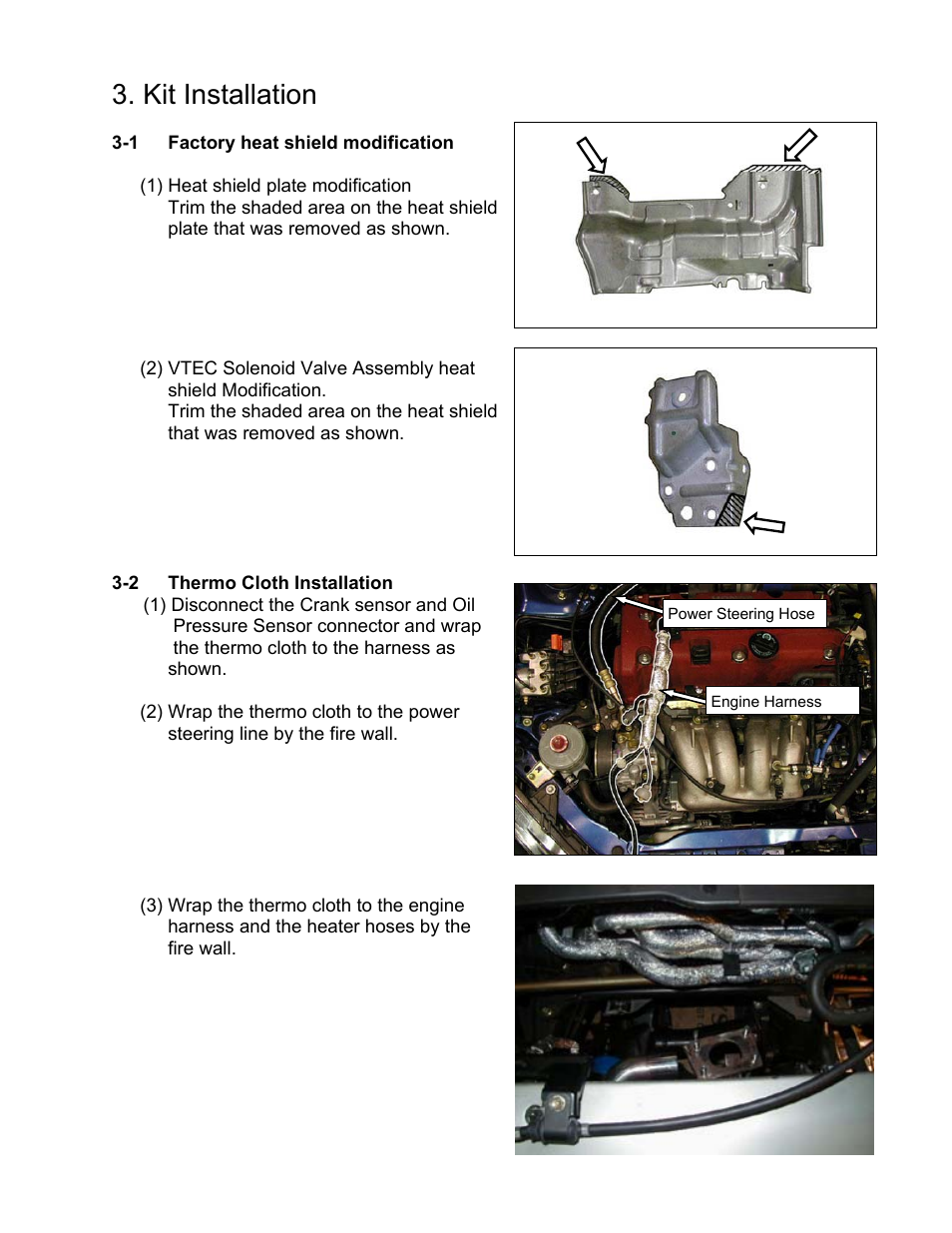 Kit installation | GReddy TURBO KITS: Honda Civic Si 2002-05 / T517Z User Manual | Page 9 / 23