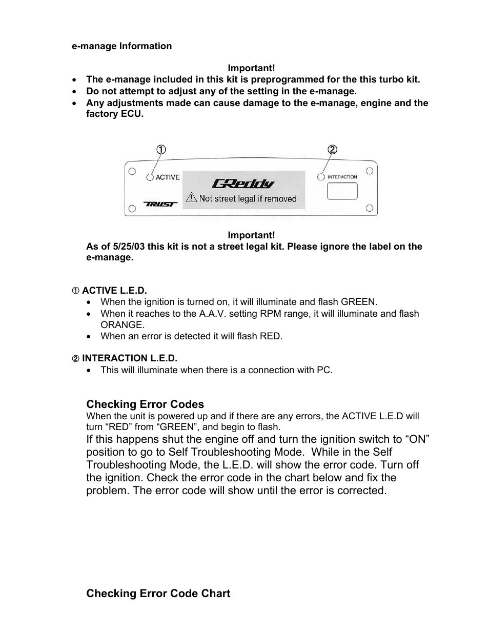 GReddy TURBO KITS: Acura RSX Type-S  2002-03 / T517Z User Manual | Page 22 / 23