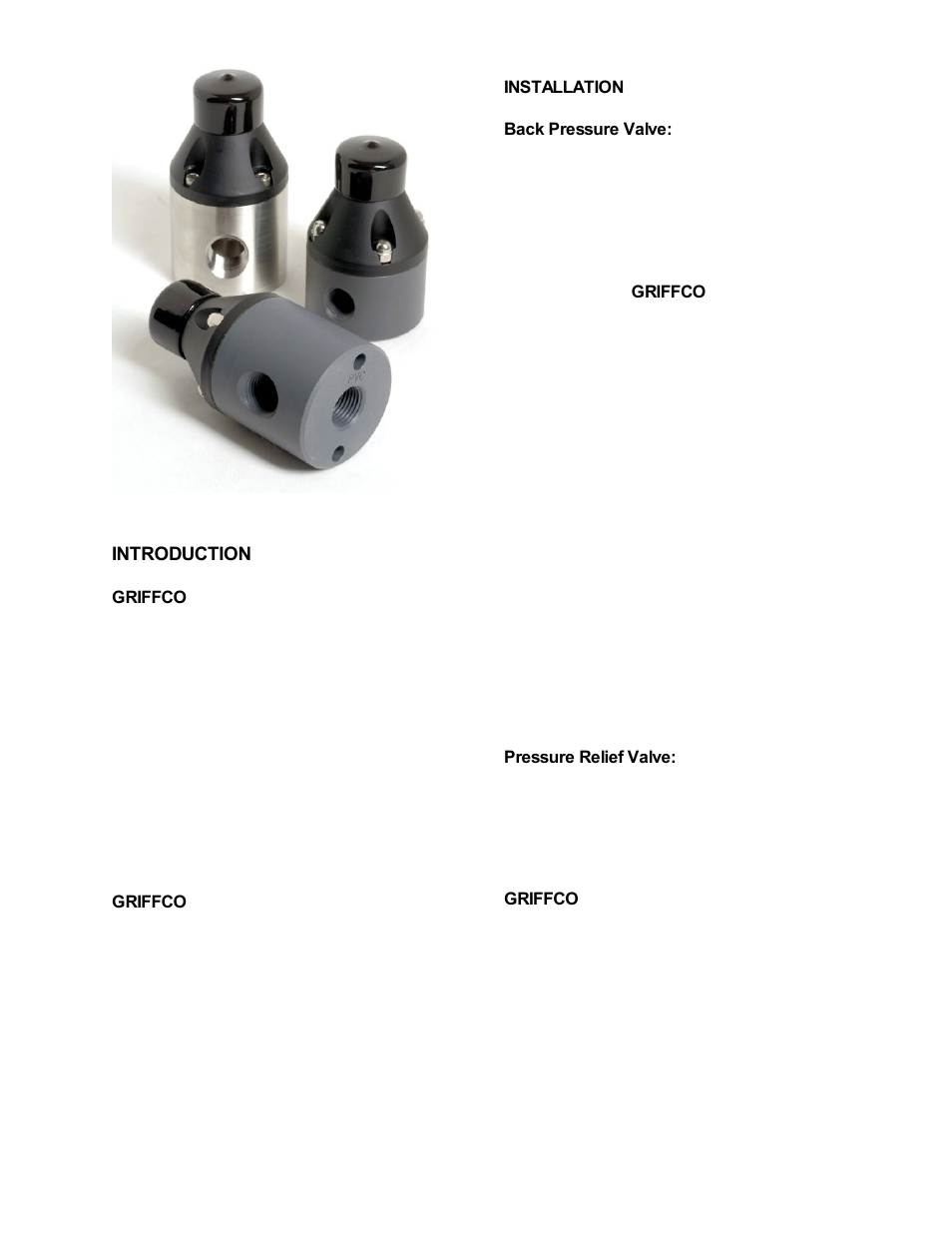 Griffco Valve M-Series User Manual | Page 2 / 4