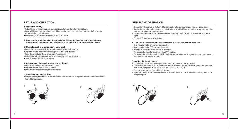 Monoprice 10010 Noise Cancelling Headphones User Manual | Page 4 / 8