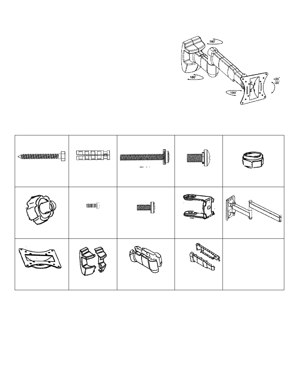 Monoprice 3006 Wall Mount Bracket User Manual | 3 pages