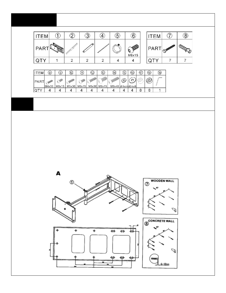 Monoprice 4562 Wall Mount Bracket User Manual | Page 2 / 4